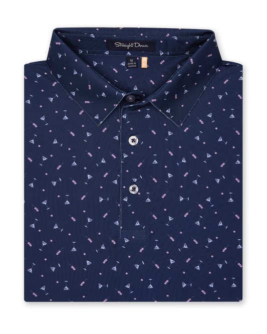 Straight Down Extra Dirty Polo - New Indigo