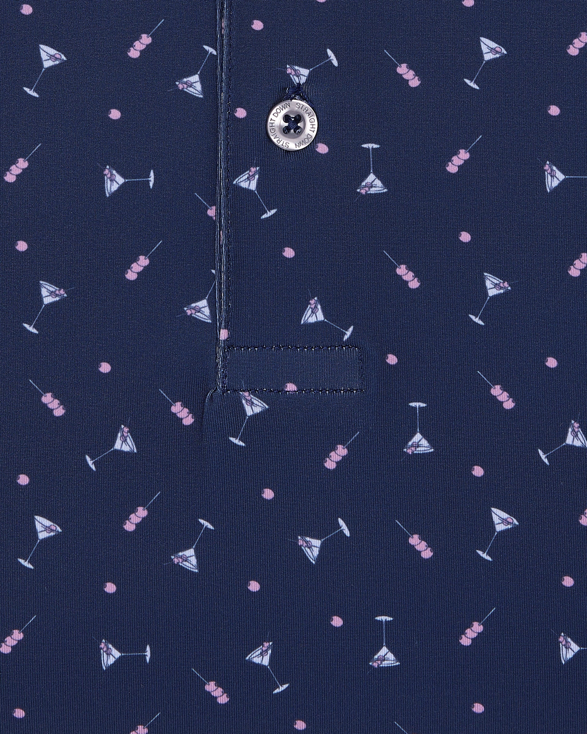 Straight Down Extra Dirty Polo - New Indigo