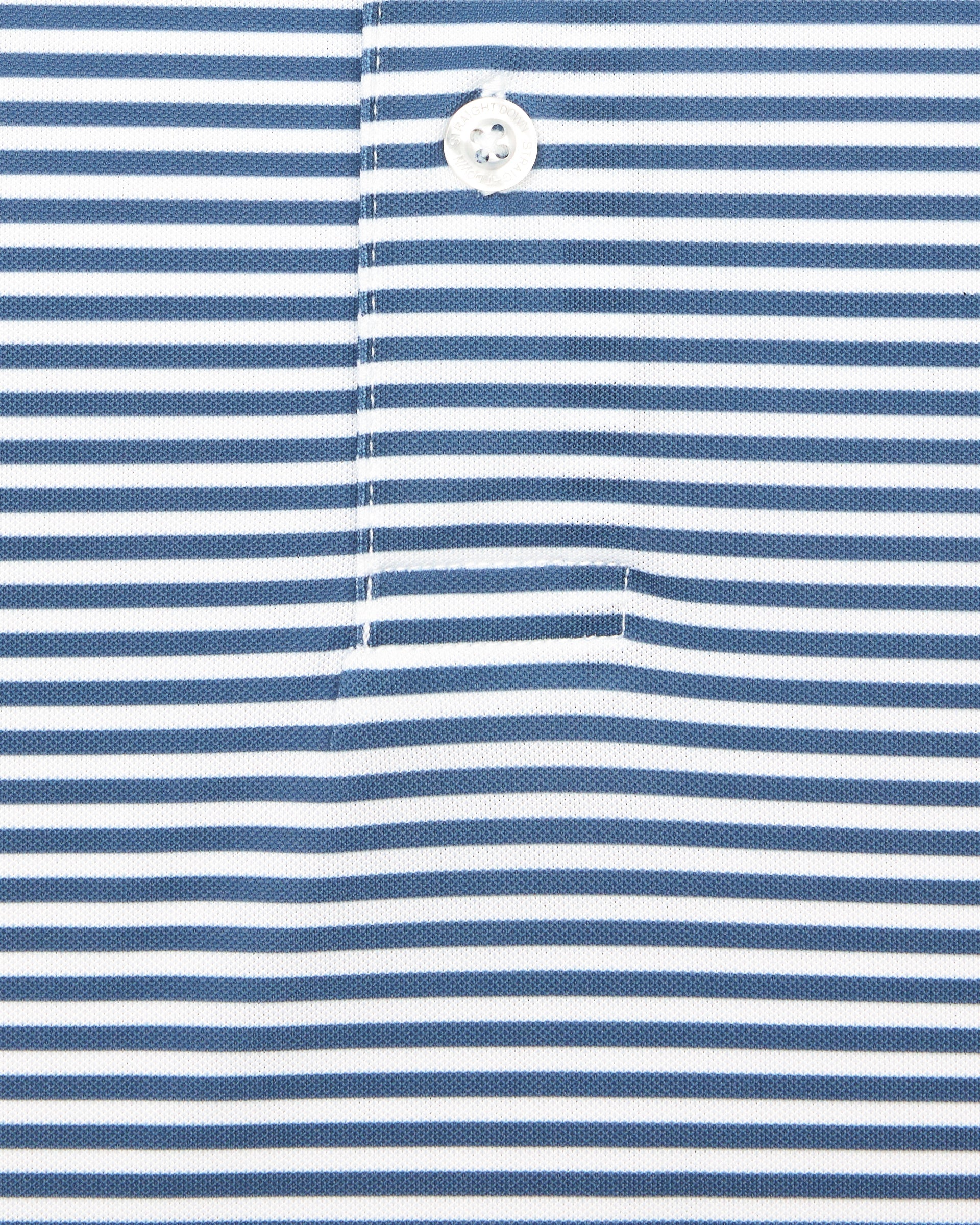 Straight Down Del Mar Stripe Polo - Moonlight