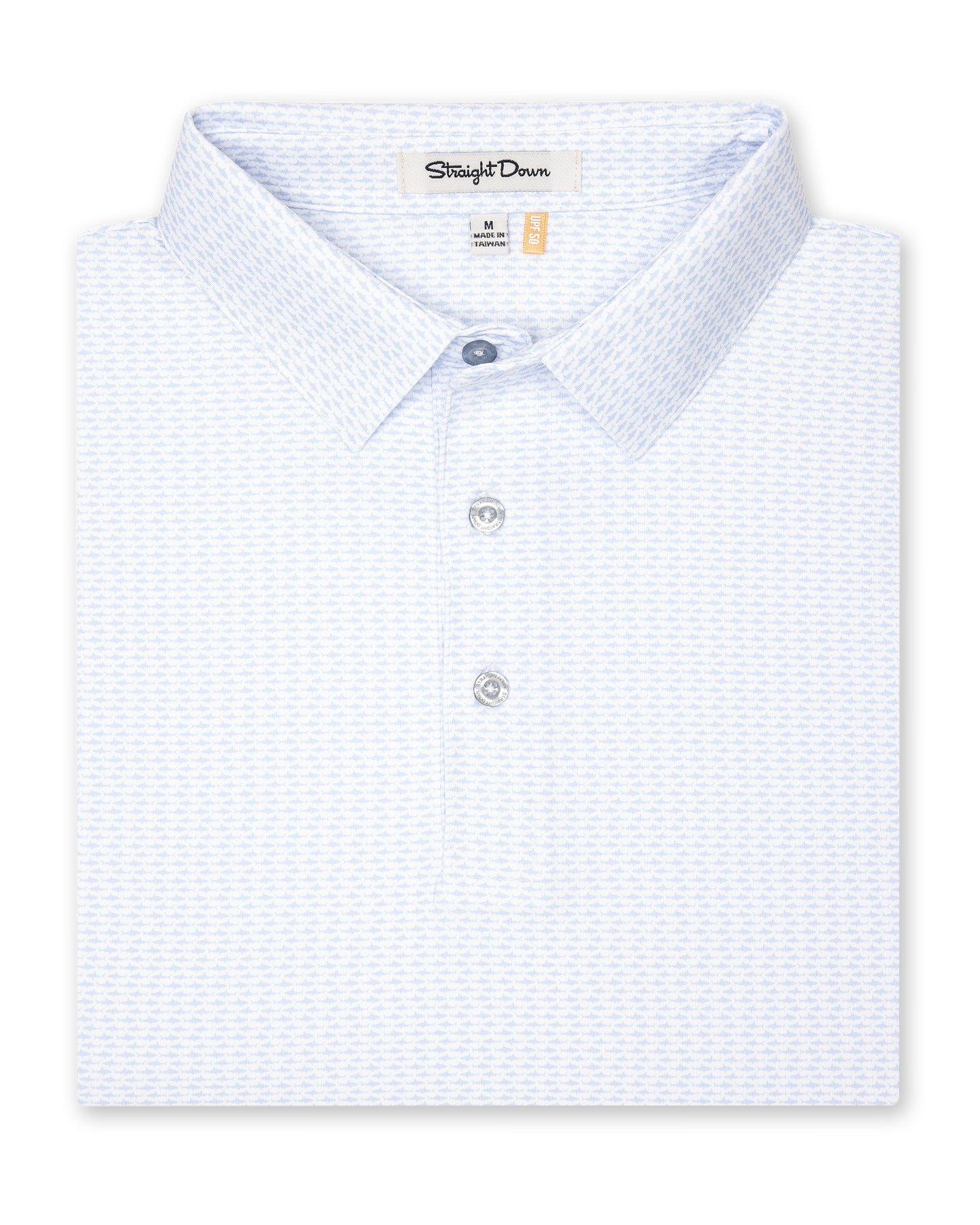 Straight Down Shark Attack Polo - Powder