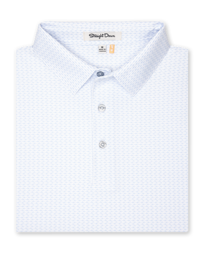 Straight Down Shark Attack Polo - Powder