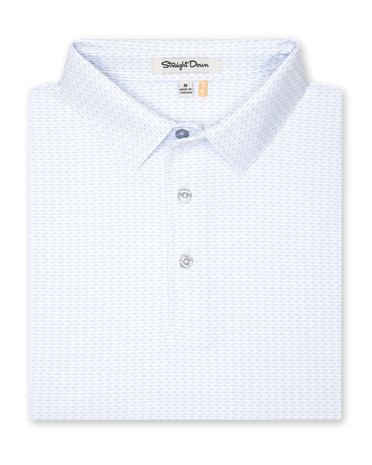 Straight Down Shark Attack Polo - Powder
