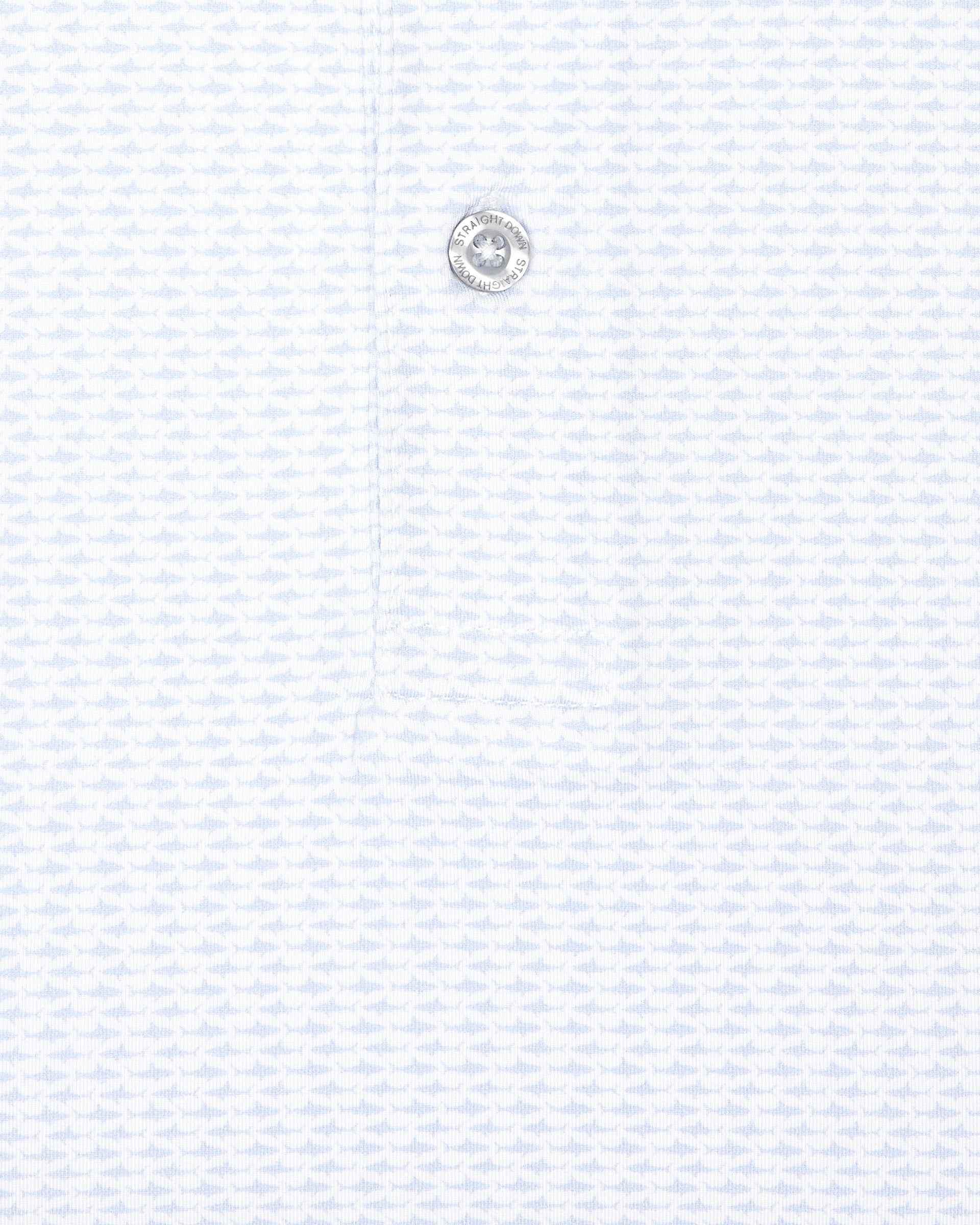 Straight Down Shark Attack Polo - Powder