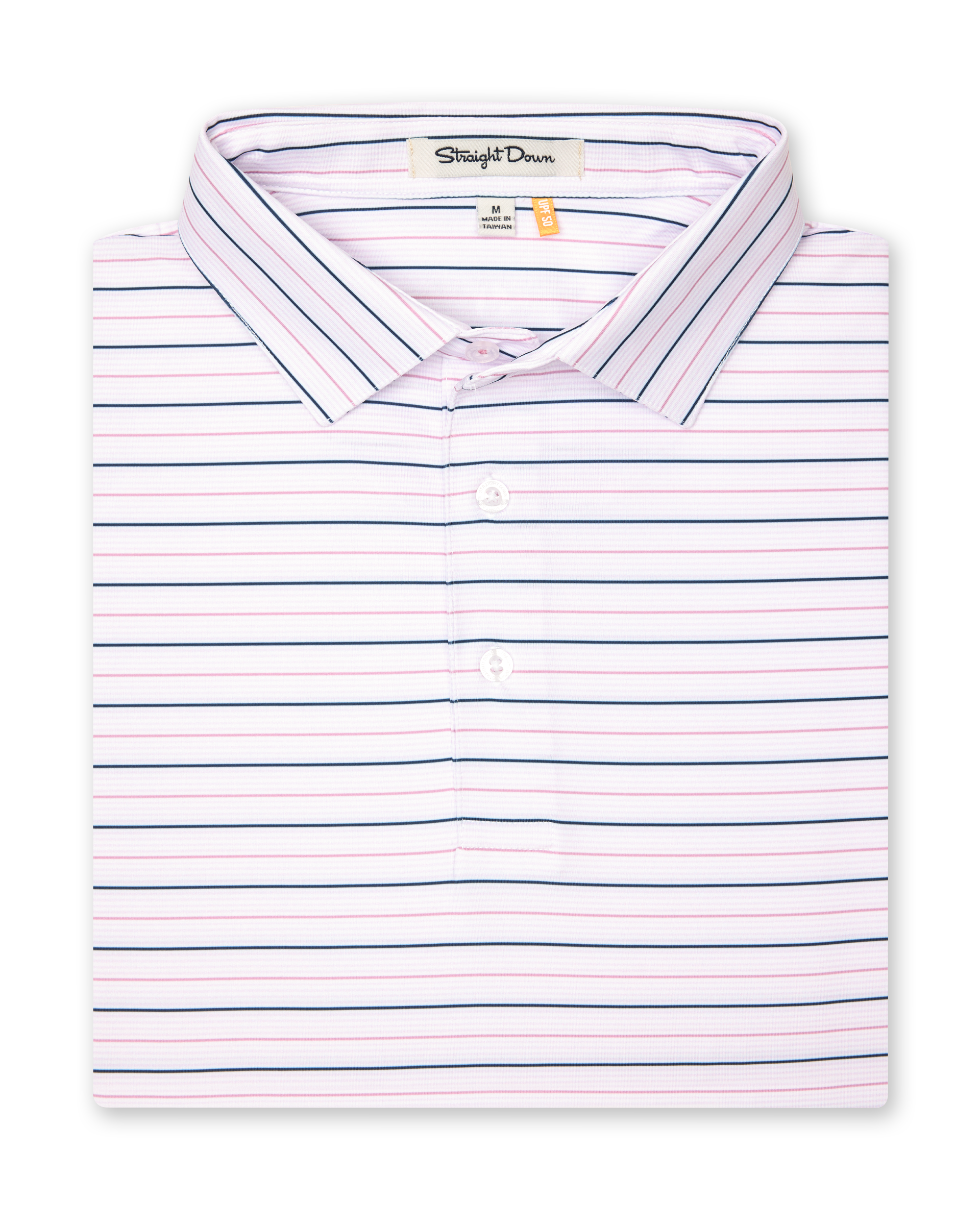 Straight Down Key West Stripe Polo - Lilac
