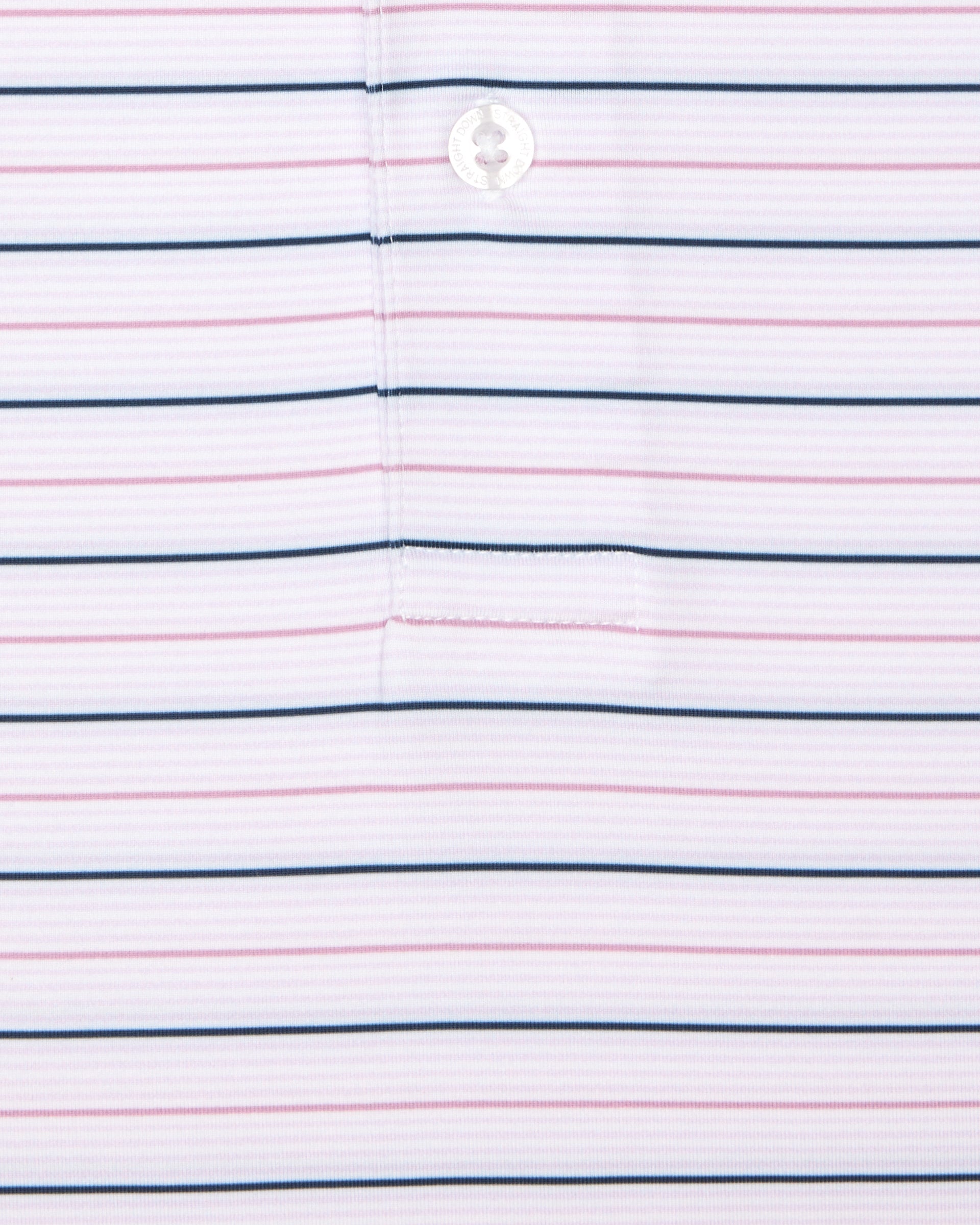 Straight Down Key West Stripe Polo - Lilac