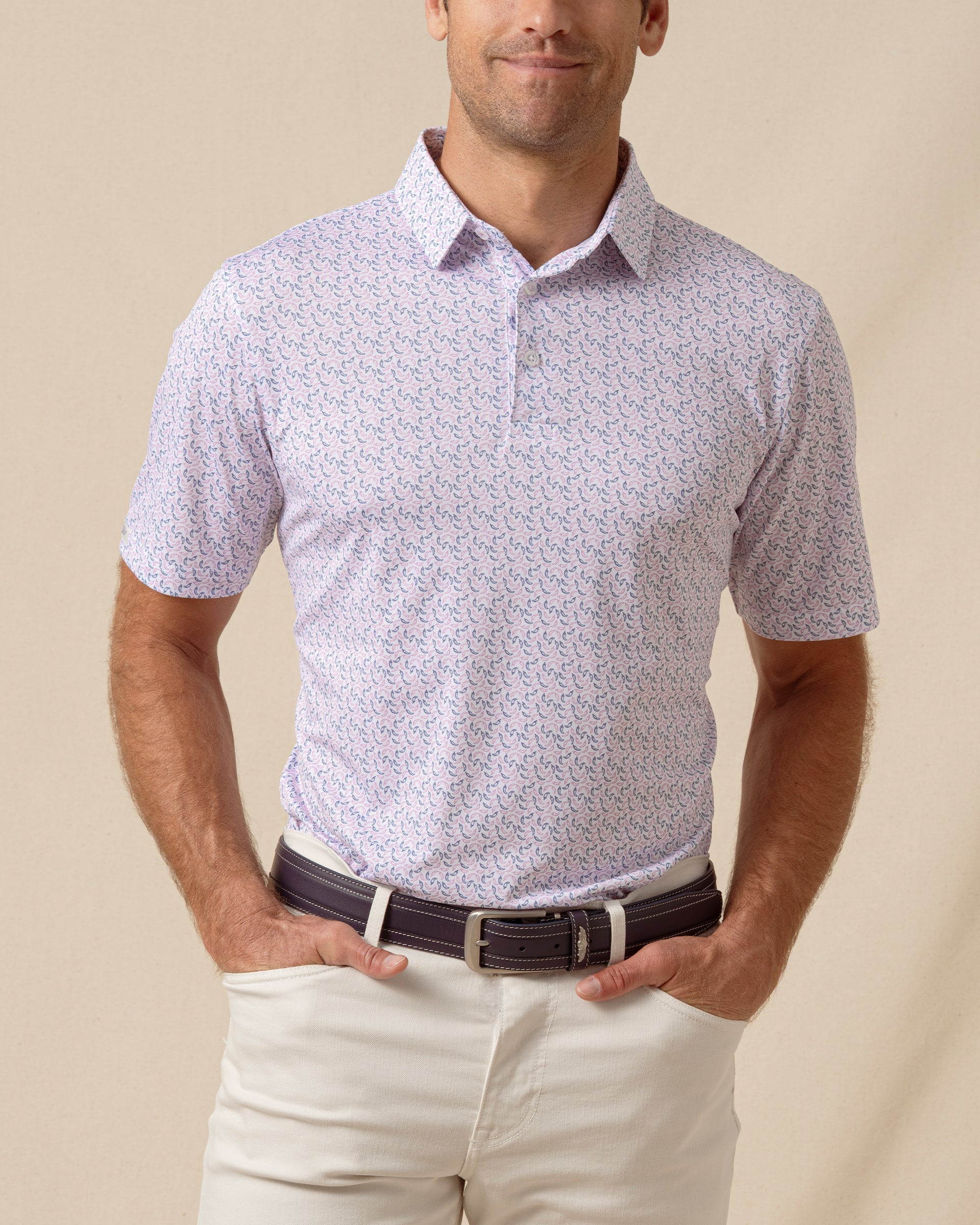 Straight Down Hot Shot Polo - Moonlight