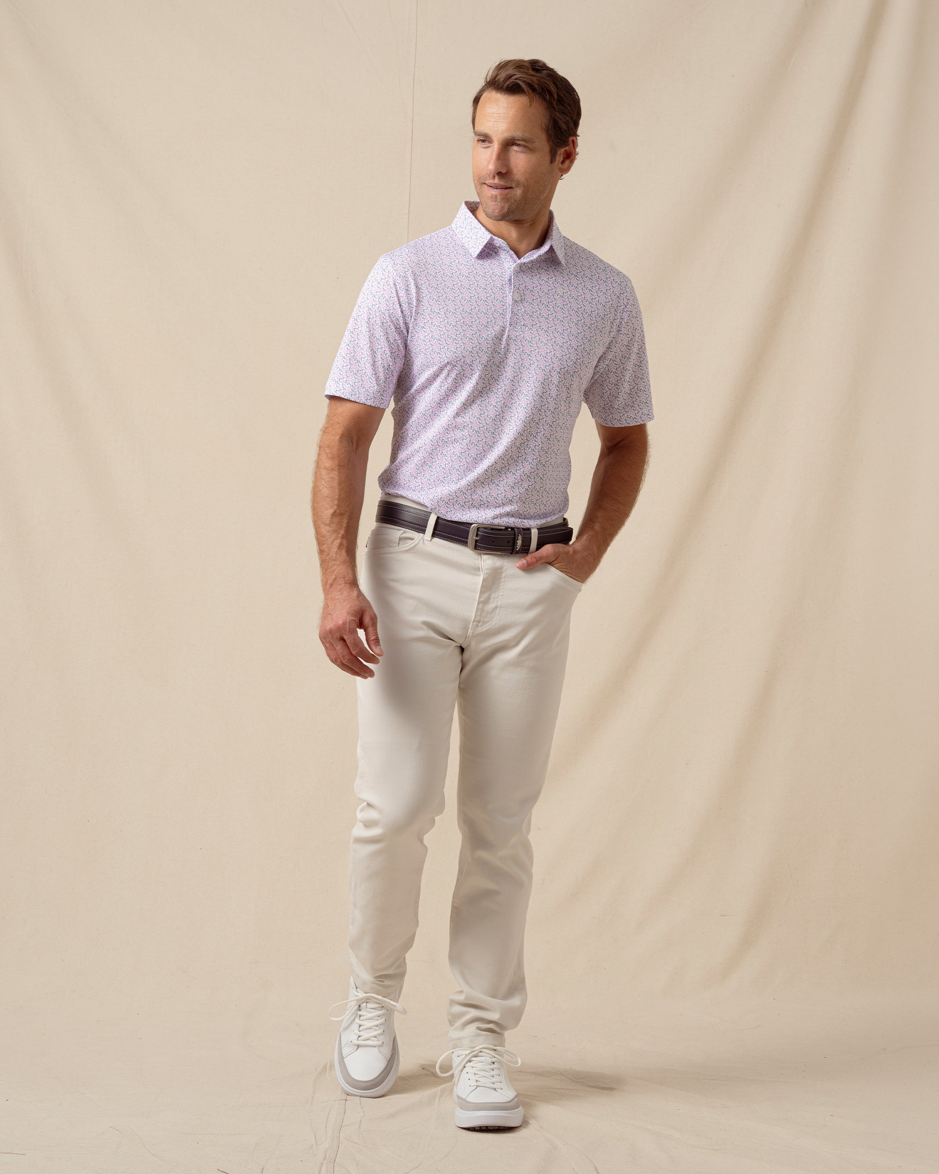 Straight Down Hot Shot Polo - Moonlight