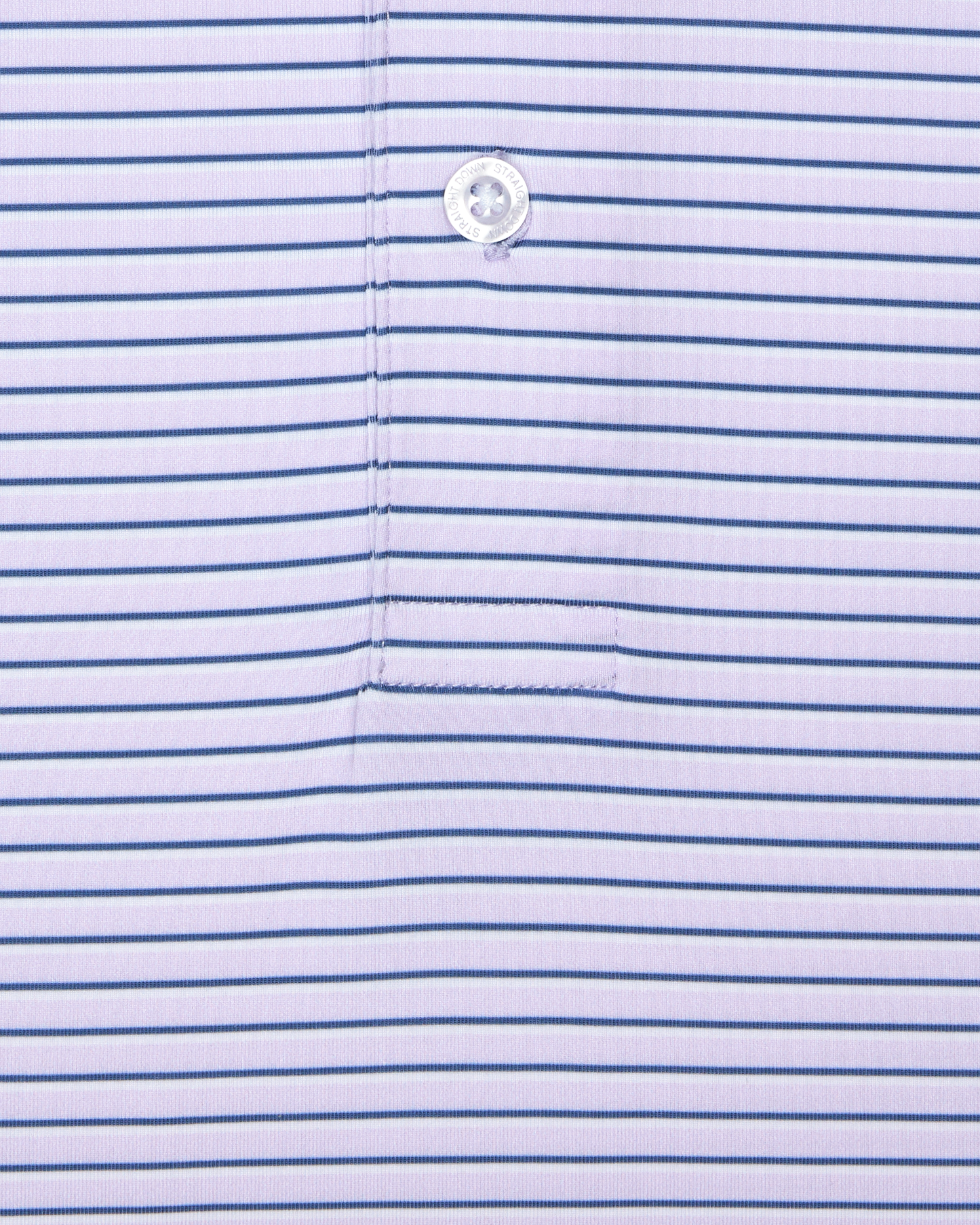 Straight Down Channel Stripe Polo - Lilac