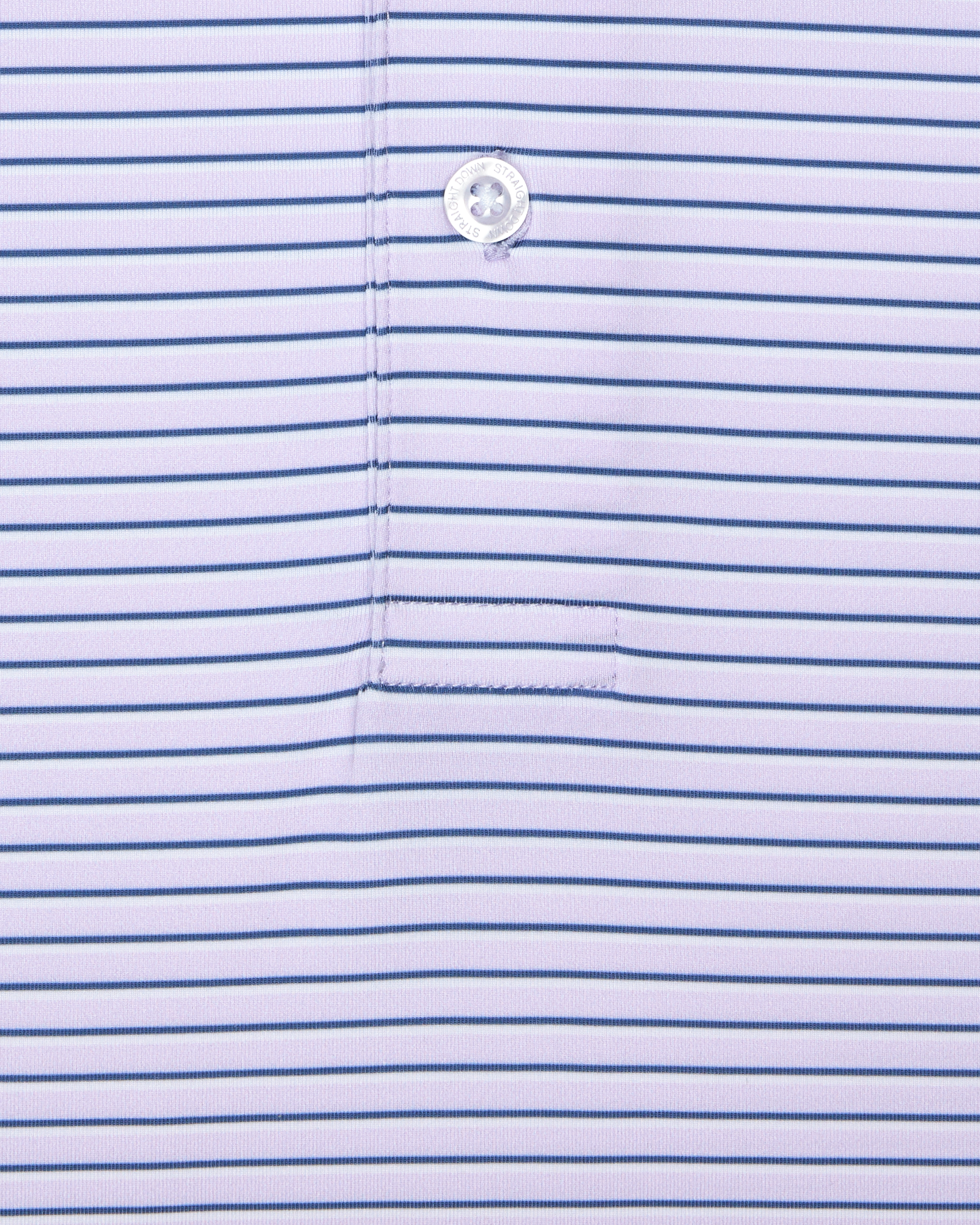 Straight Down Channel Stripe Polo - Lilac