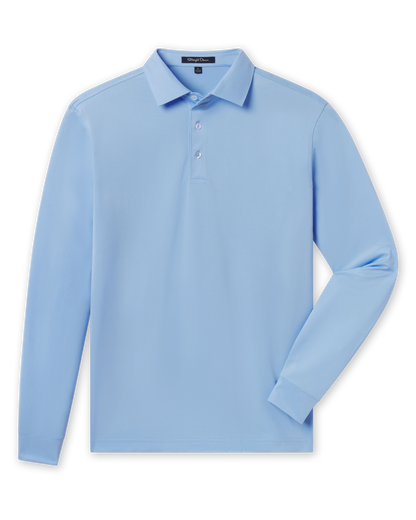 Straight Down Stearns Long Sleeve Polo - Carolina