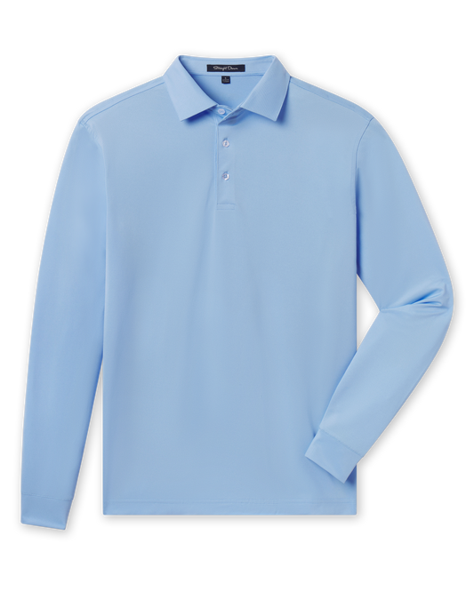 Straight Down Stearns Long Sleeve Polo - Carolina