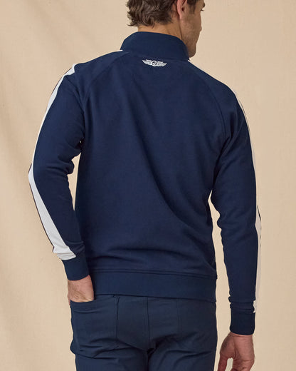 Straight Down Four Four Two Track Jacket - New Indigo / White