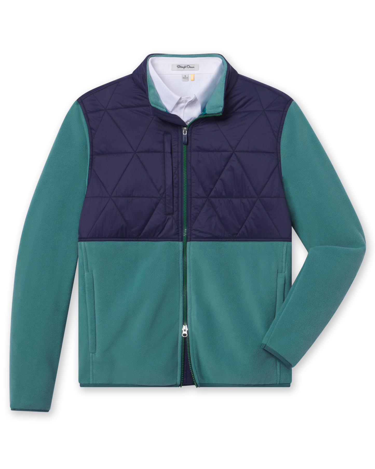 Straight Down Okemo Hybrid Fleece Jacket - Sage
