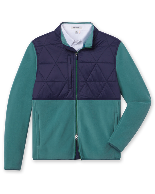 Straight Down Okemo Hybrid Fleece Jacket - Sage