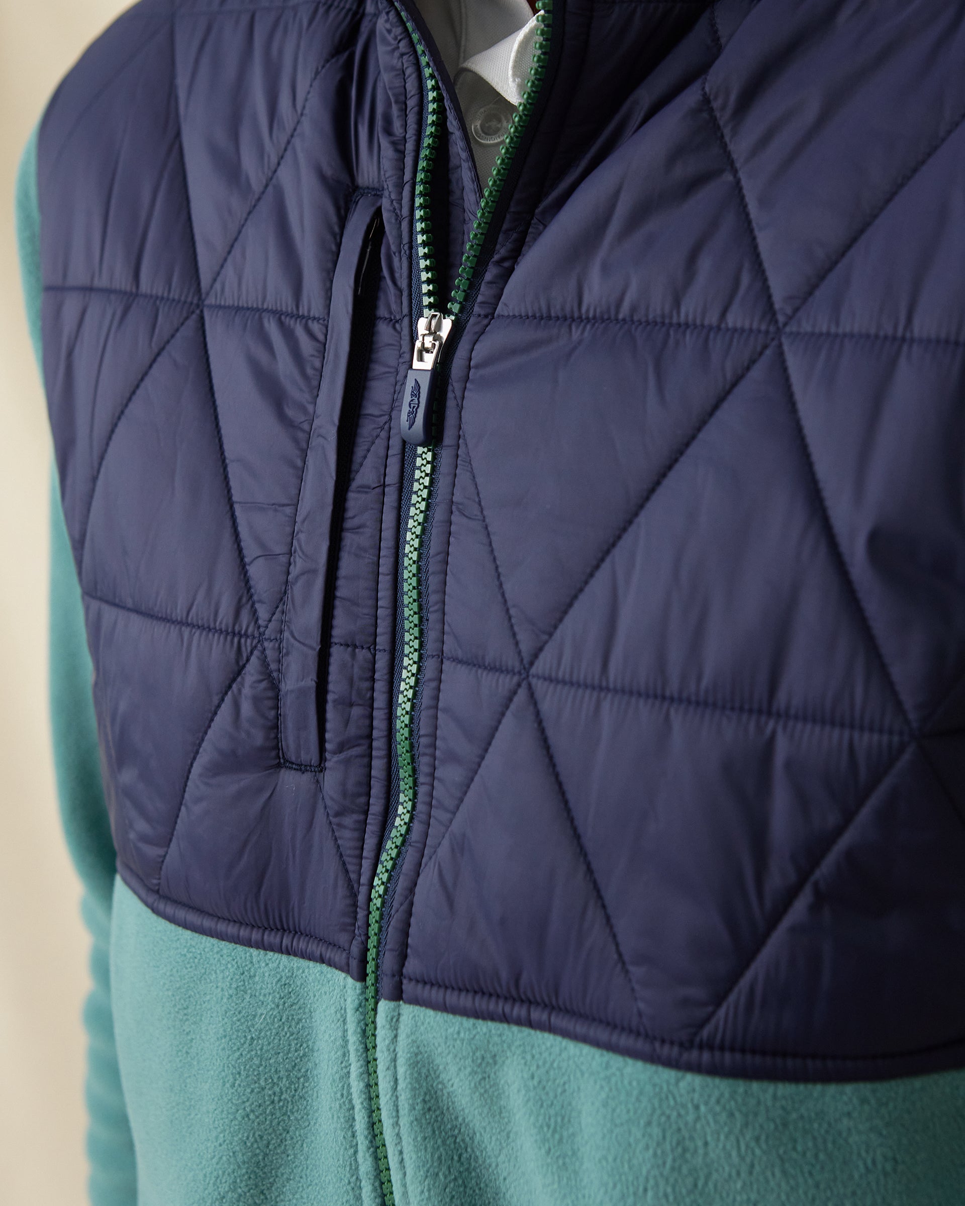 Straight Down Okemo Hybrid Fleece Jacket - Sage