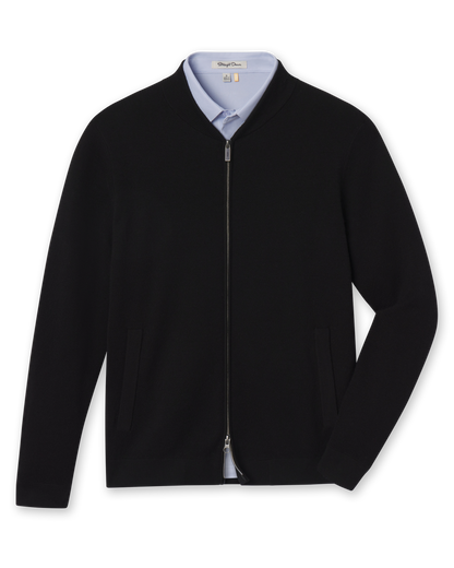 Straight Down Sarazen Knit Bomber - Black