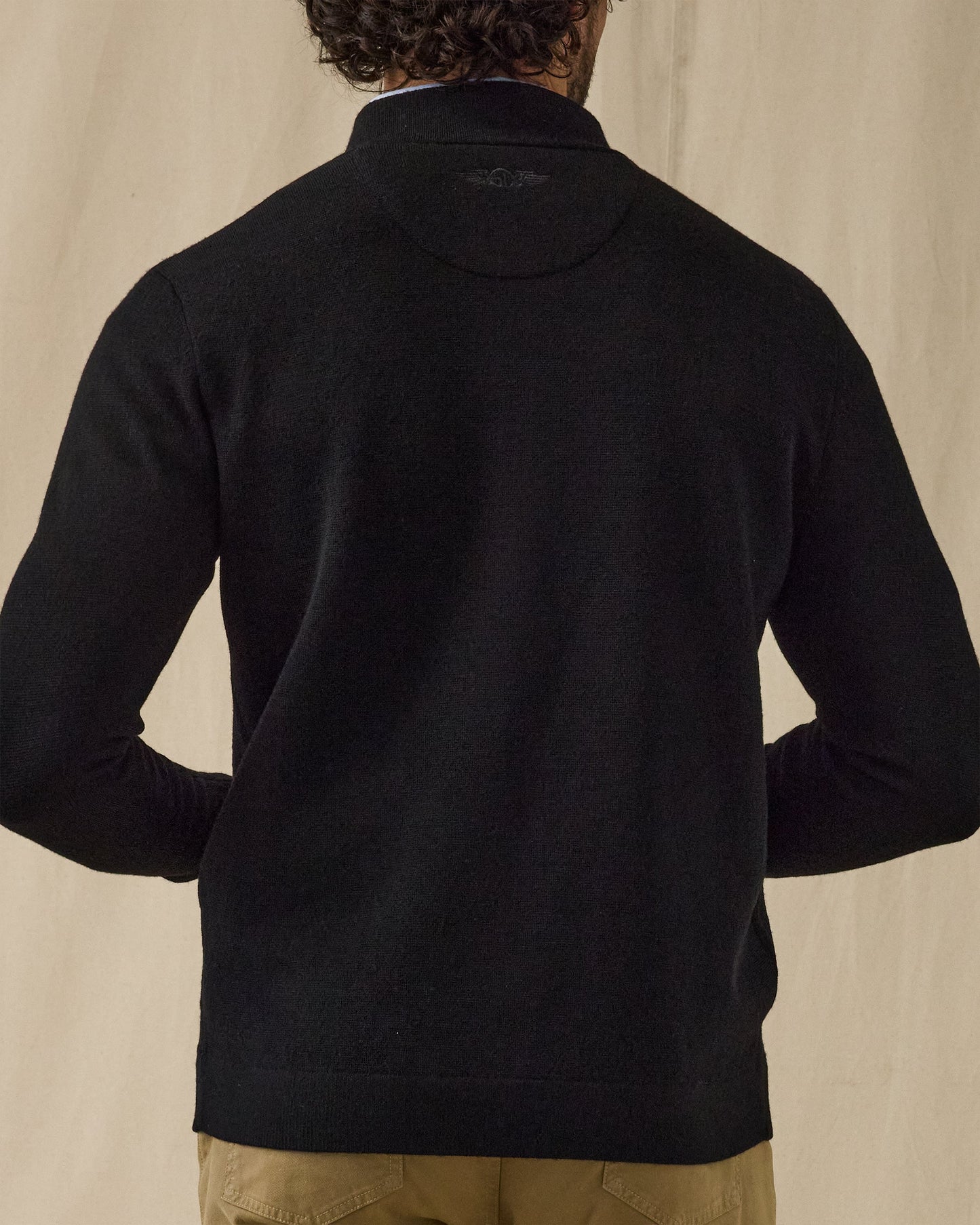 Straight Down Sarazen Knit Bomber - Black