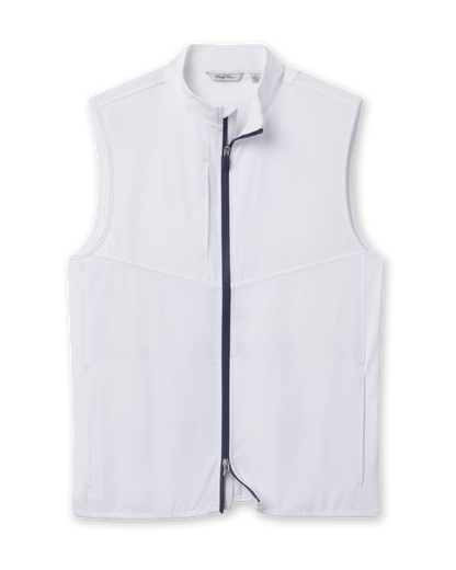 Straight Down Zephyr Hybrid Vest - White / New Indigo