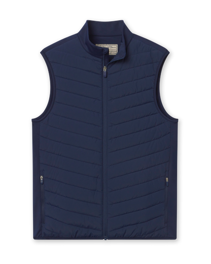 Straight Down Delta 2.0 Quilted Hybrid Vest - New Indigo