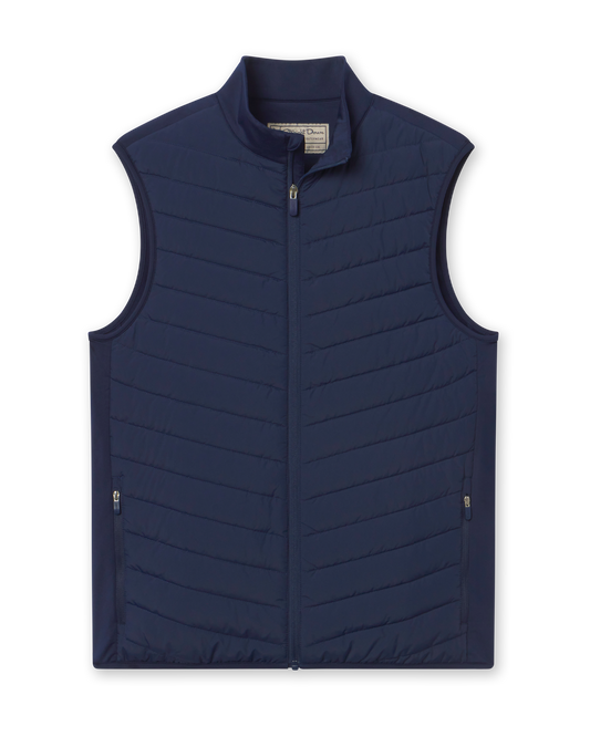 Straight Down Delta 2.0 Quilted Hybrid Vest - New Indigo