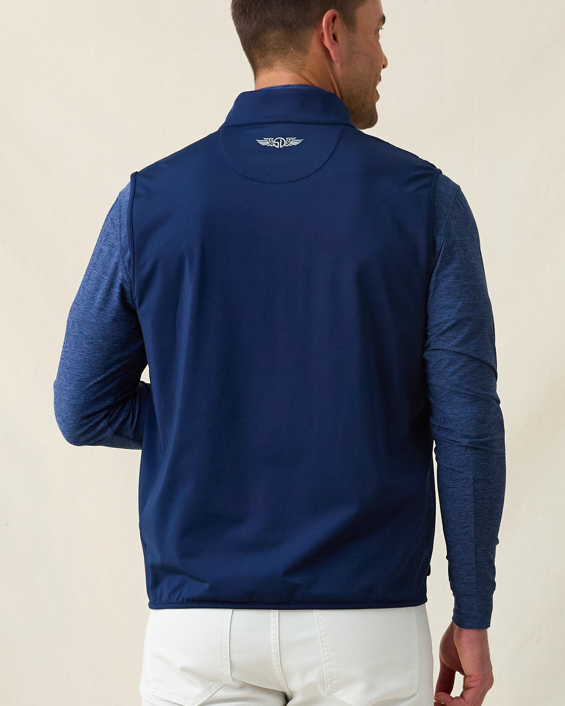 Straight Down Delta 2.0 Quilted Hybrid Vest - New Indigo