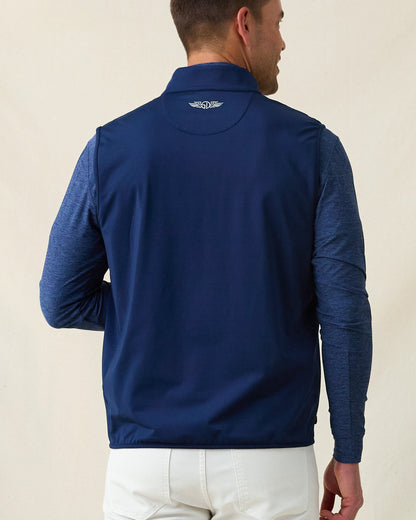 Straight Down Delta 2.0 Quilted Hybrid Vest - New Indigo