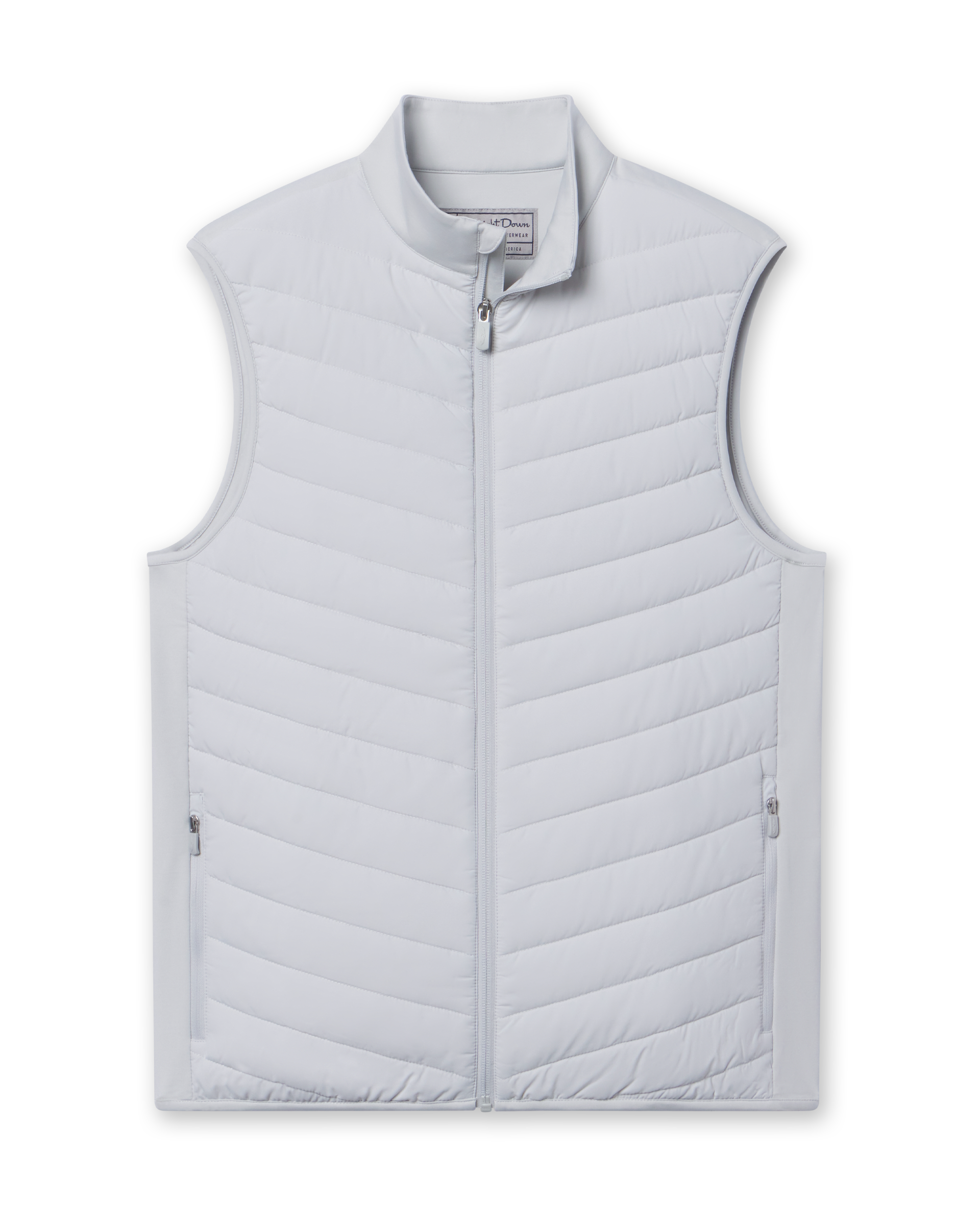 Straight Down Delta 2.0 Quilted Hybrid Vest - Silver