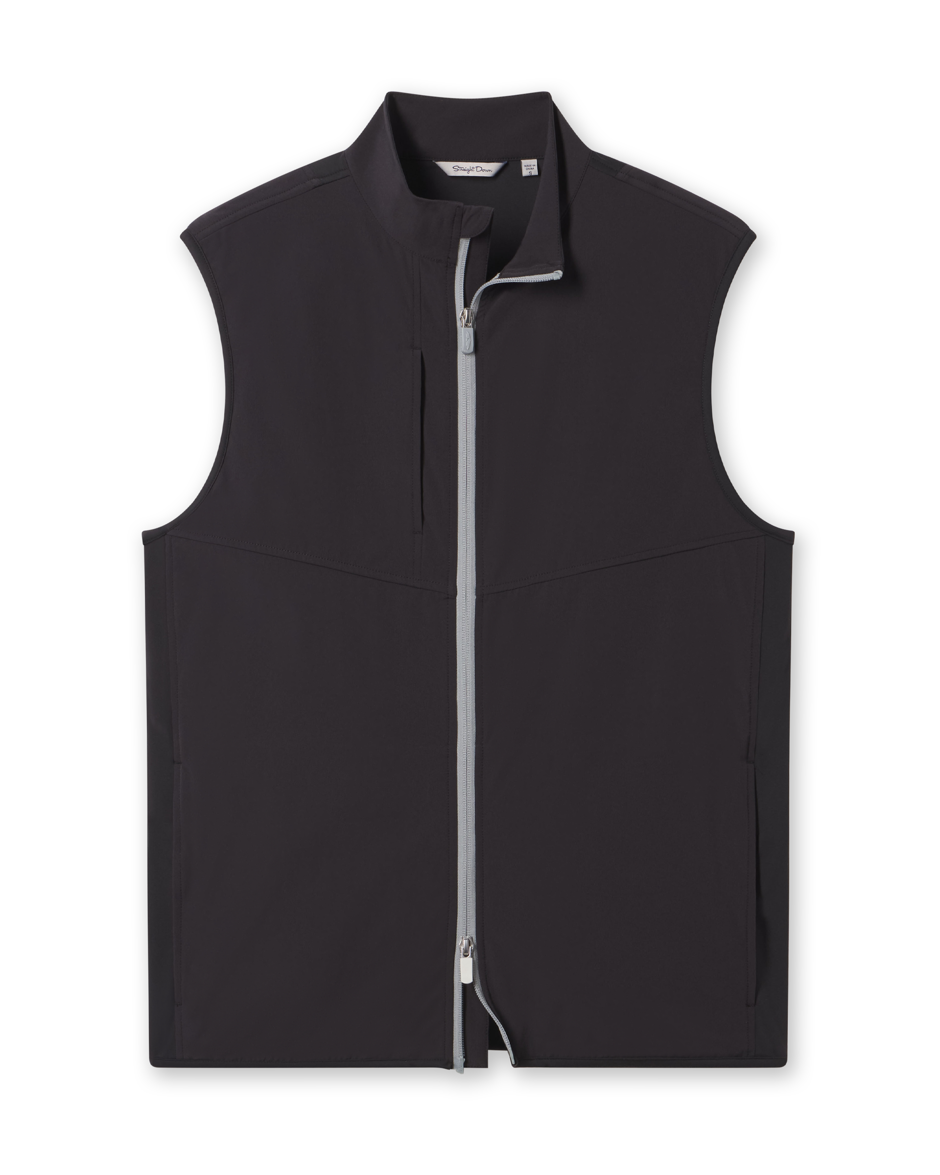 Straight Down Zephyr Hybrid Vest - Black