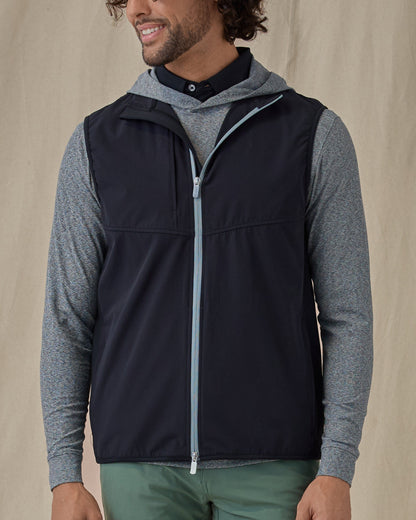 Straight Down Zephyr Hybrid Vest - Black