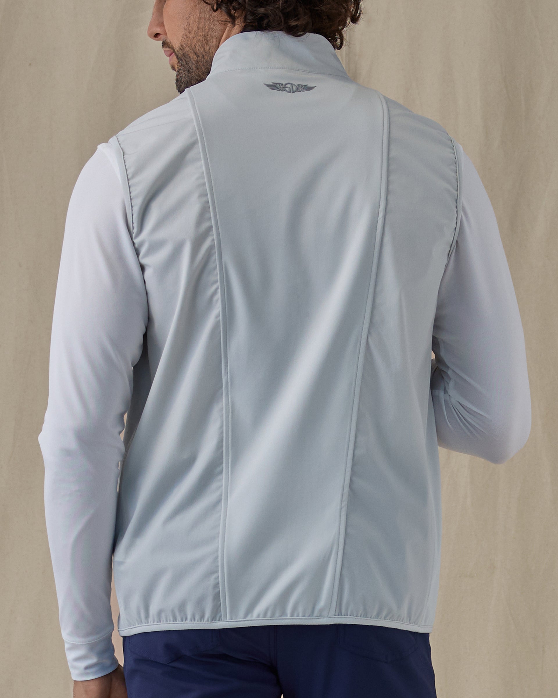 Straight Down Zephyr Hybrid Vest - Silver
