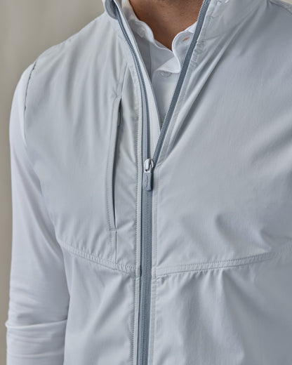 Straight Down Zephyr Hybrid Vest - Silver