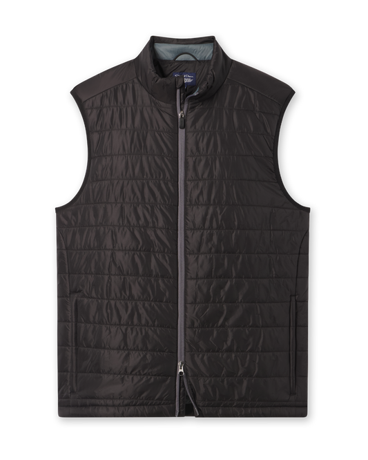 Straight Down Sierra Quilted Vest - Black