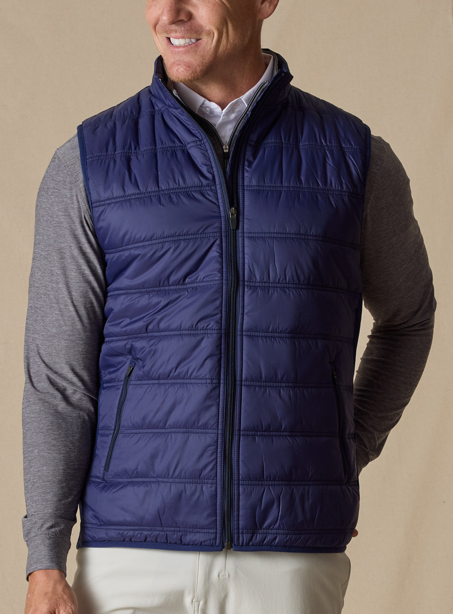 Straight Down Delta Vest - Indigo