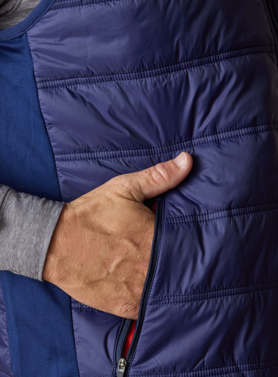 Straight Down Delta Vest - Indigo
