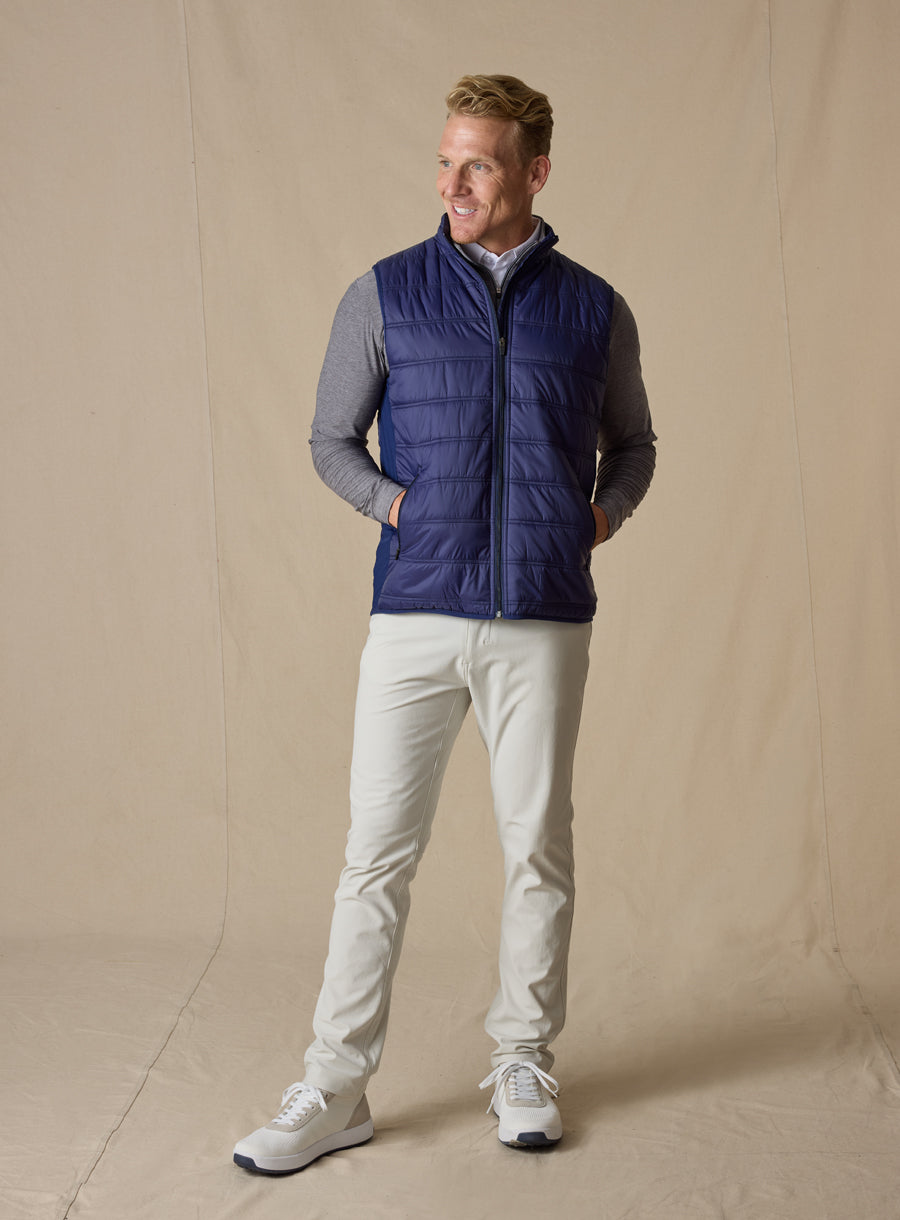Straight Down Delta Vest - Indigo