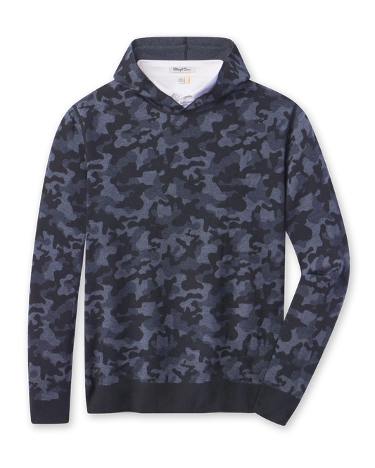 Straight Down Hickam Reversible Sweater Hoodie - New Indigo