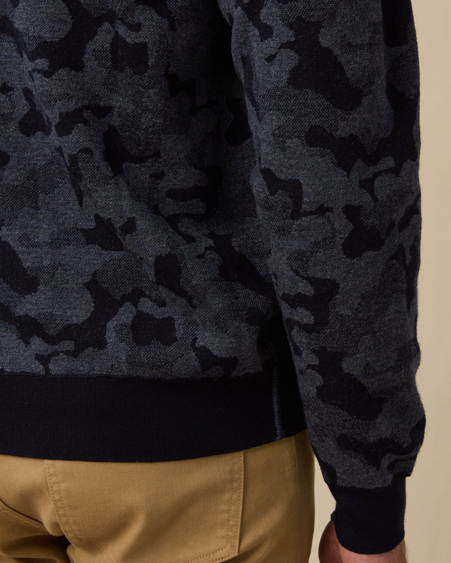 Straight Down Hickam Reversible Sweater Hoodie - New Indigo