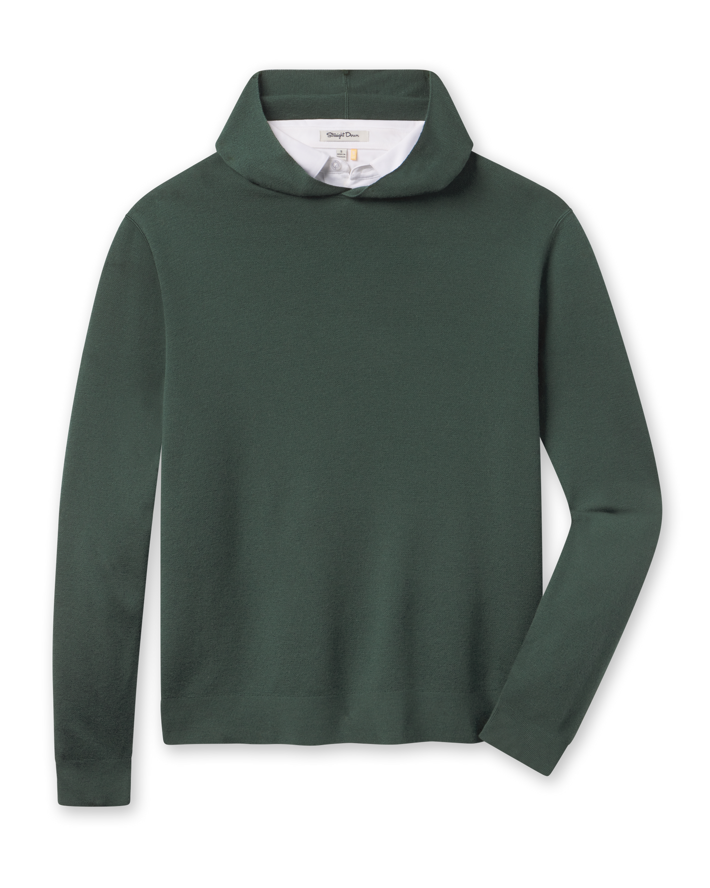 Straight Down Hickam Reversible Sweater Hoodie - Dark Forest