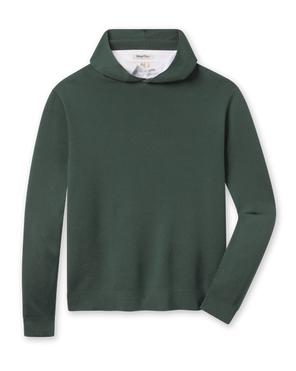 Straight Down Hickam Reversible Sweater Hoodie - Dark Forest