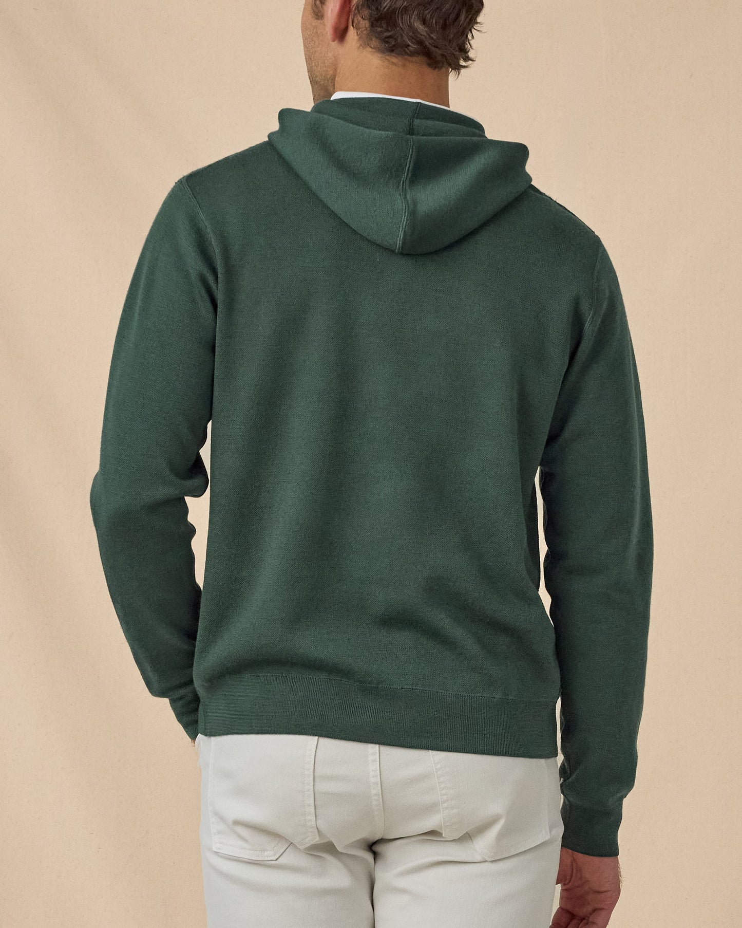 Straight Down Hickam Reversible Sweater Hoodie - Dark Forest
