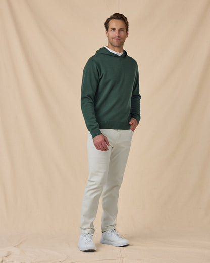 Straight Down Hickam Reversible Sweater Hoodie - Dark Forest