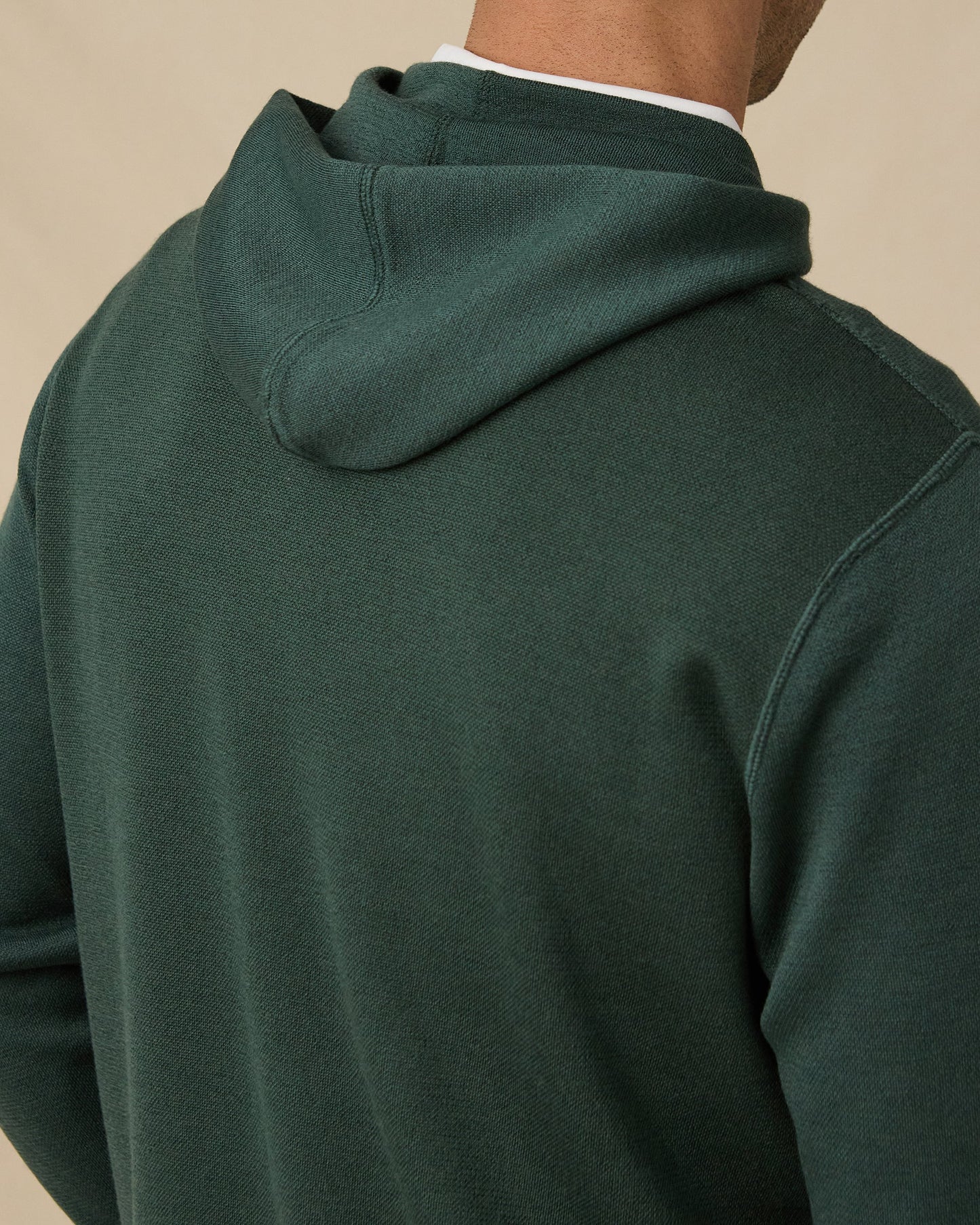 Straight Down Hickam Reversible Sweater Hoodie - Dark Forest