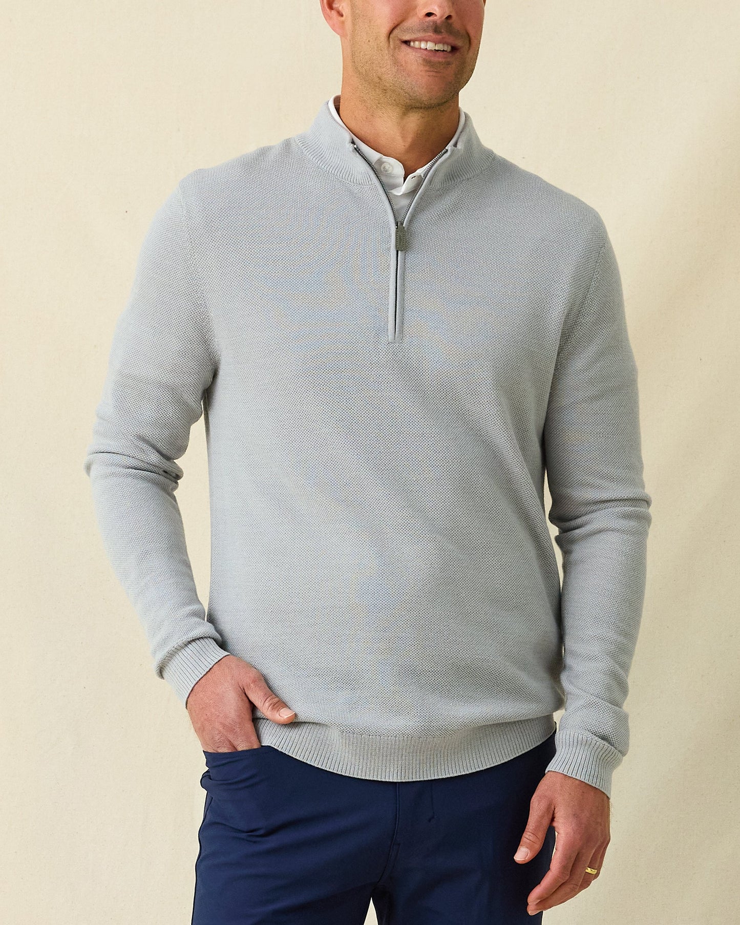 Straight Down St. Andrews Quarter Zip - Heather