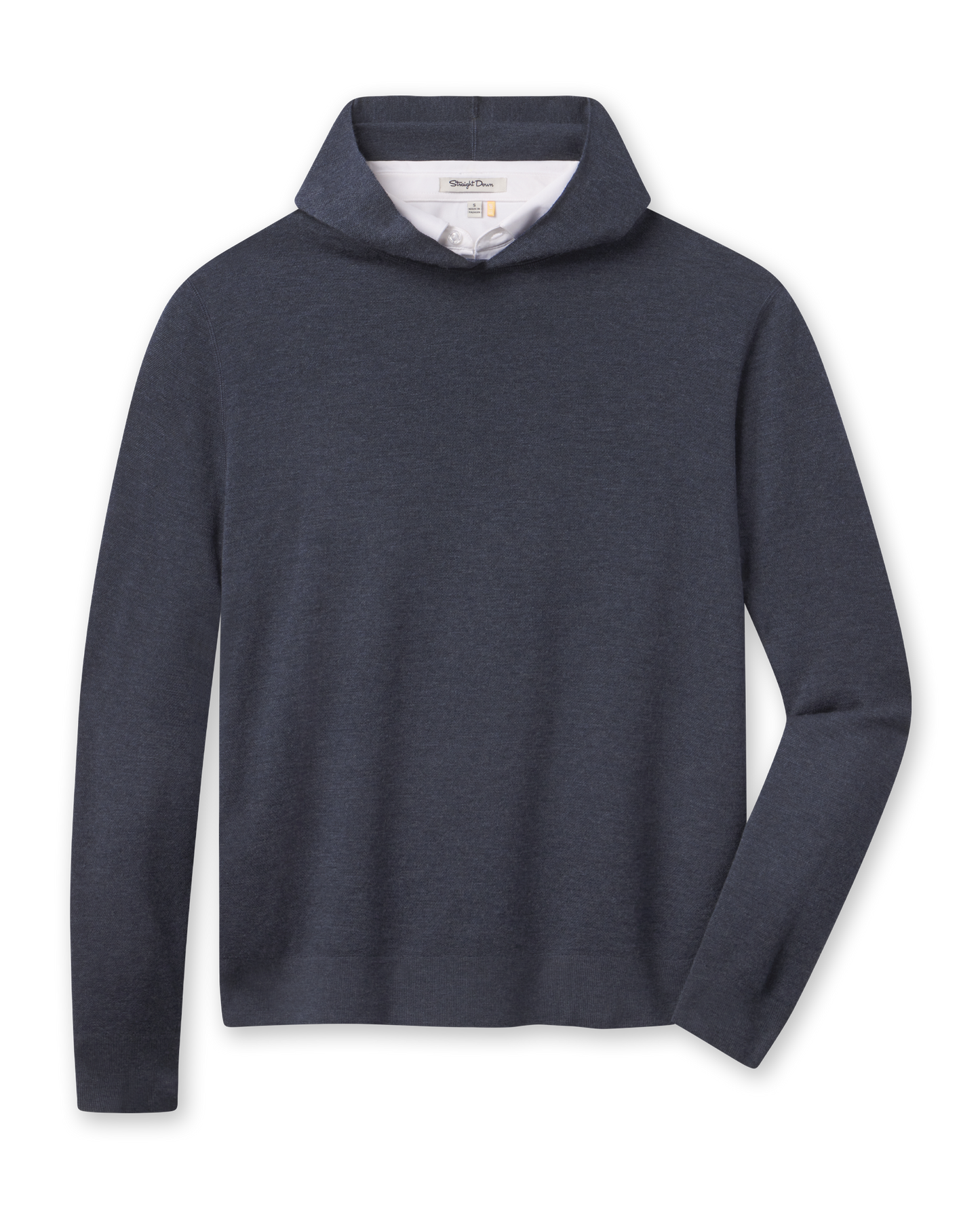 Straight Down Hickam Reversible Sweater Hoodie - Charcoal