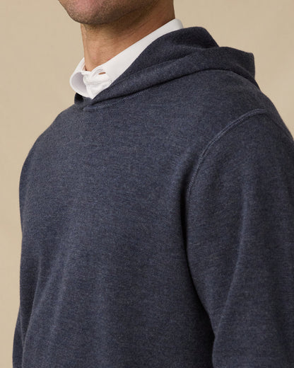 Straight Down Hickam Reversible Sweater Hoodie - Charcoal