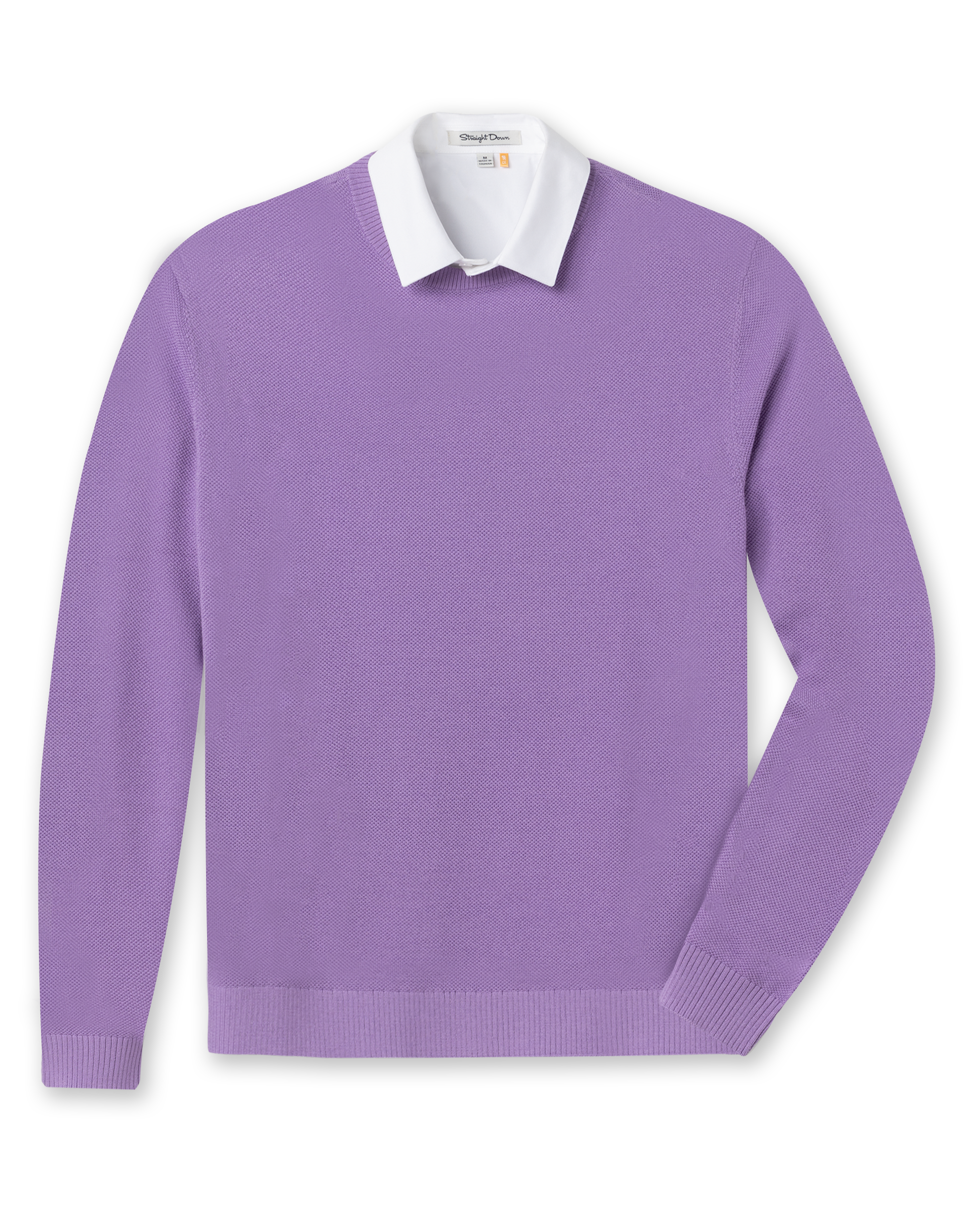 Straight Down Links Crewneck Sweater - Amethyst
