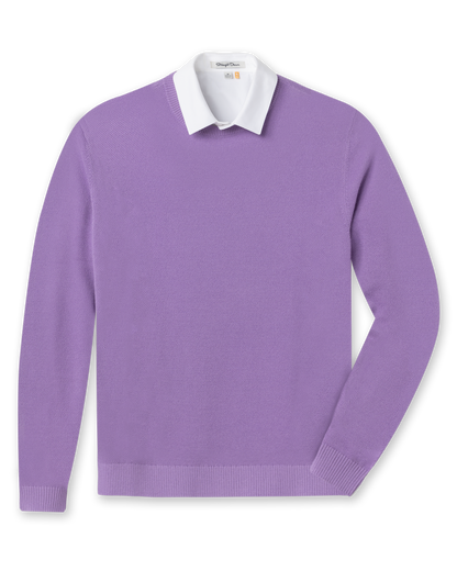 Straight Down Links Crewneck Sweater - Amethyst