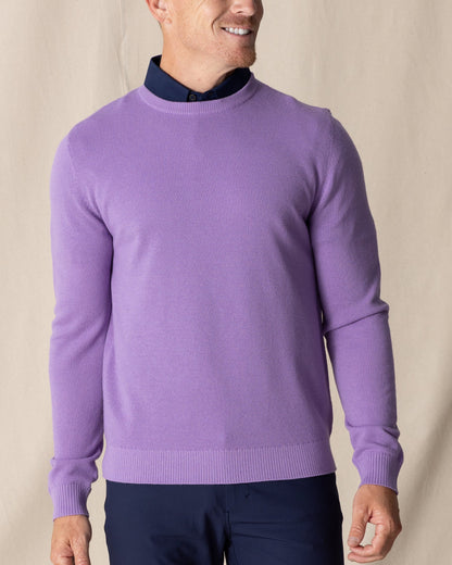 Straight Down Links Crewneck Sweater - Amethyst