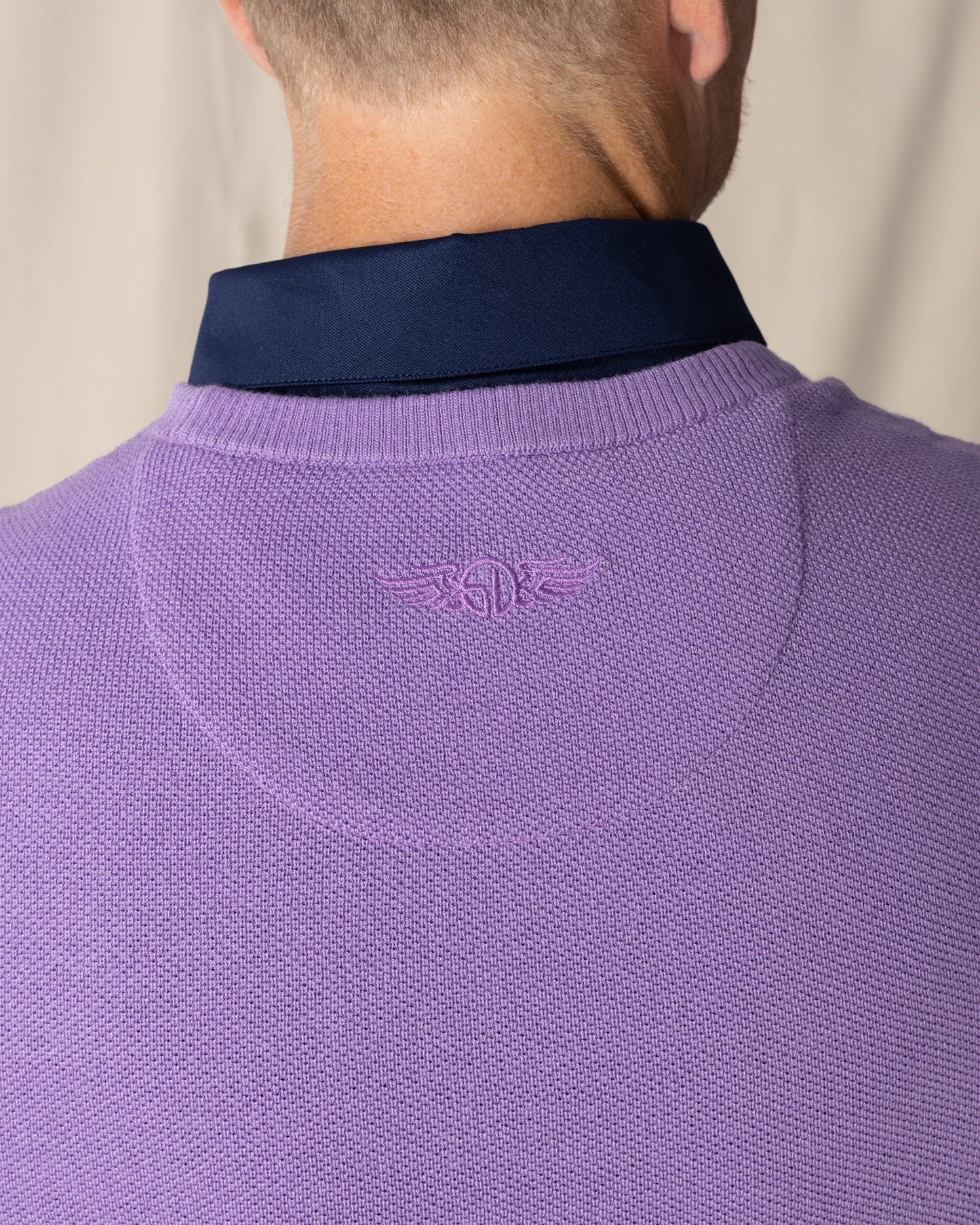 Straight Down Links Crewneck Sweater - Amethyst