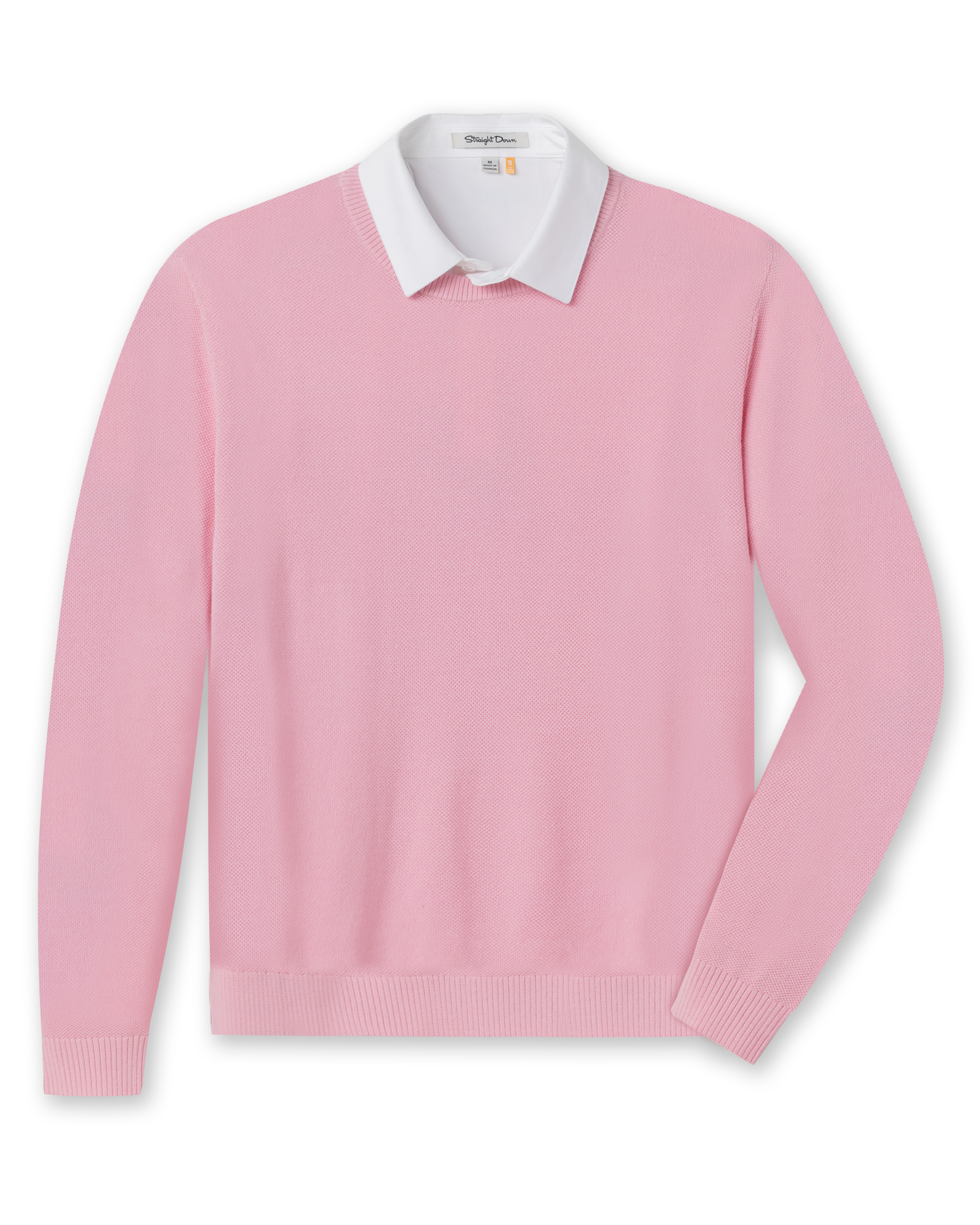 Straight Down Links Crewneck Sweater - Pink Lemonade